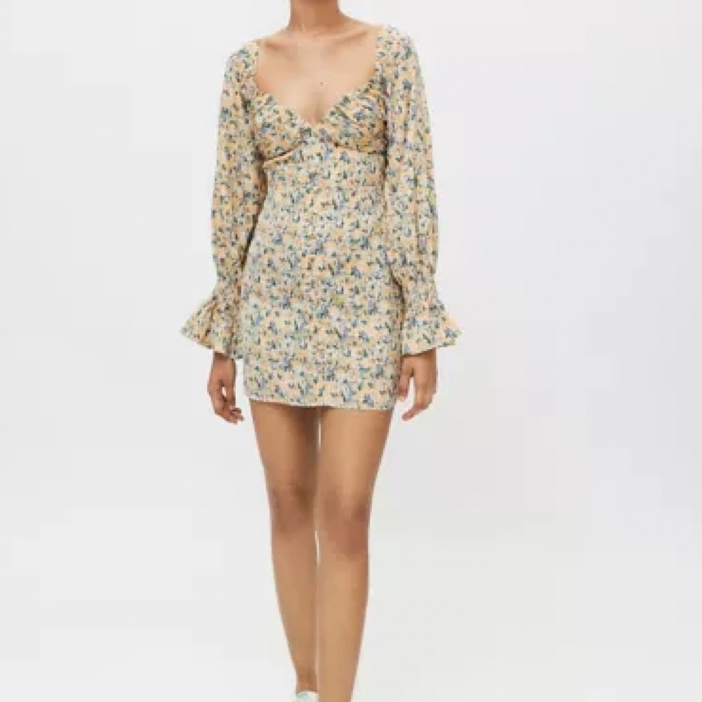 Kiss The Sky Floral Bardot Mini Dress